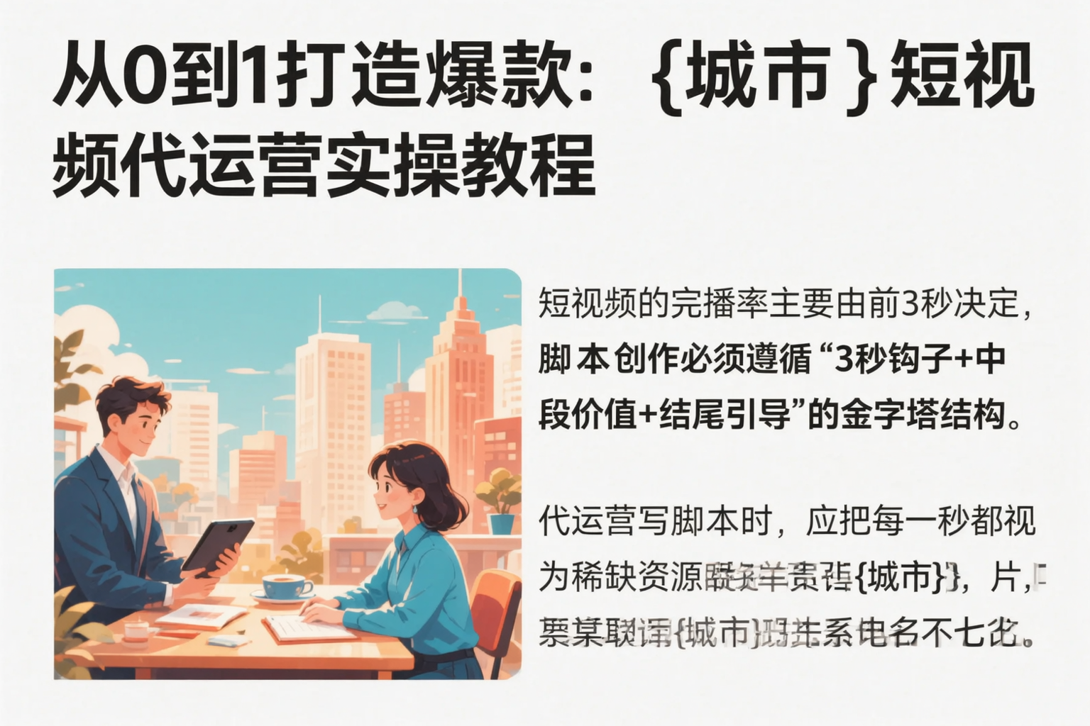 从0到1打造爆款：贵港短视频代运营实操教程