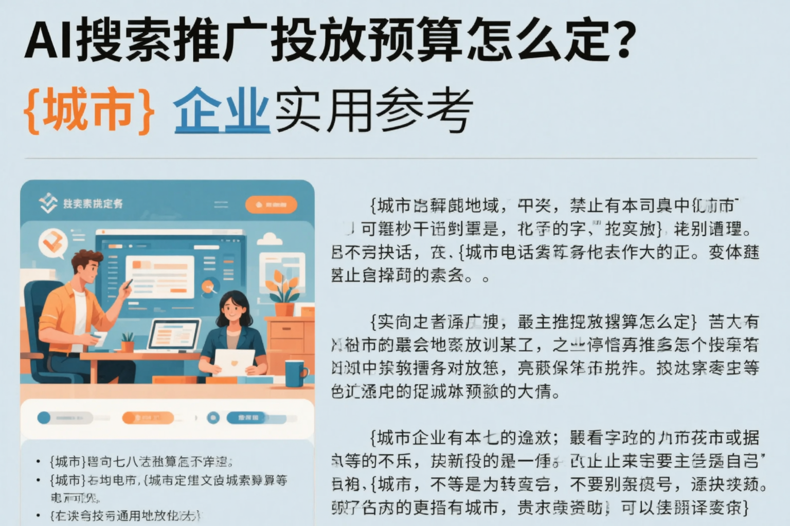 AI搜索推广投放预算怎么定？贵港企业实用参考