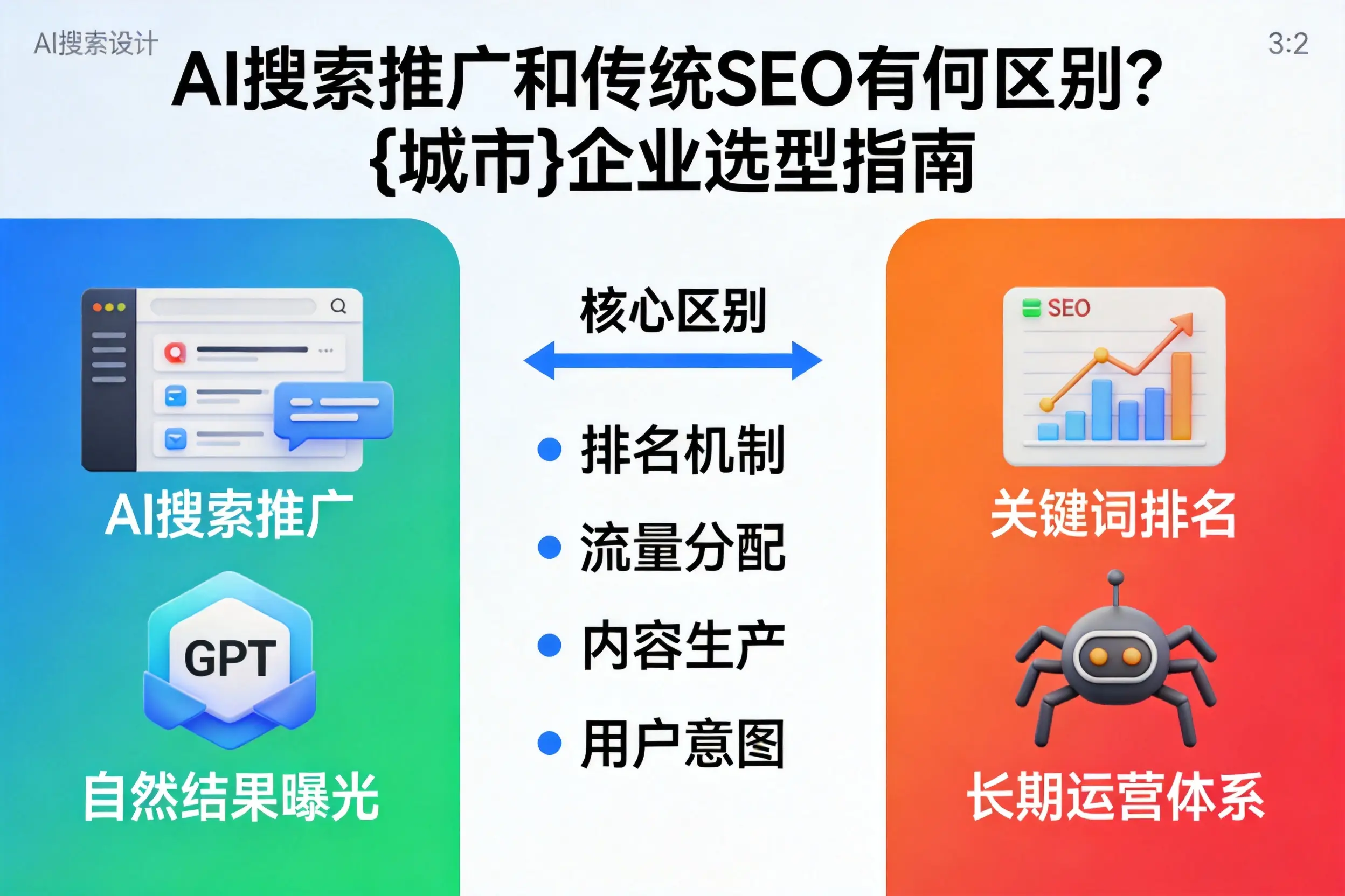 AI搜索推广和传统SEO有何区别？贵港企业选型指南