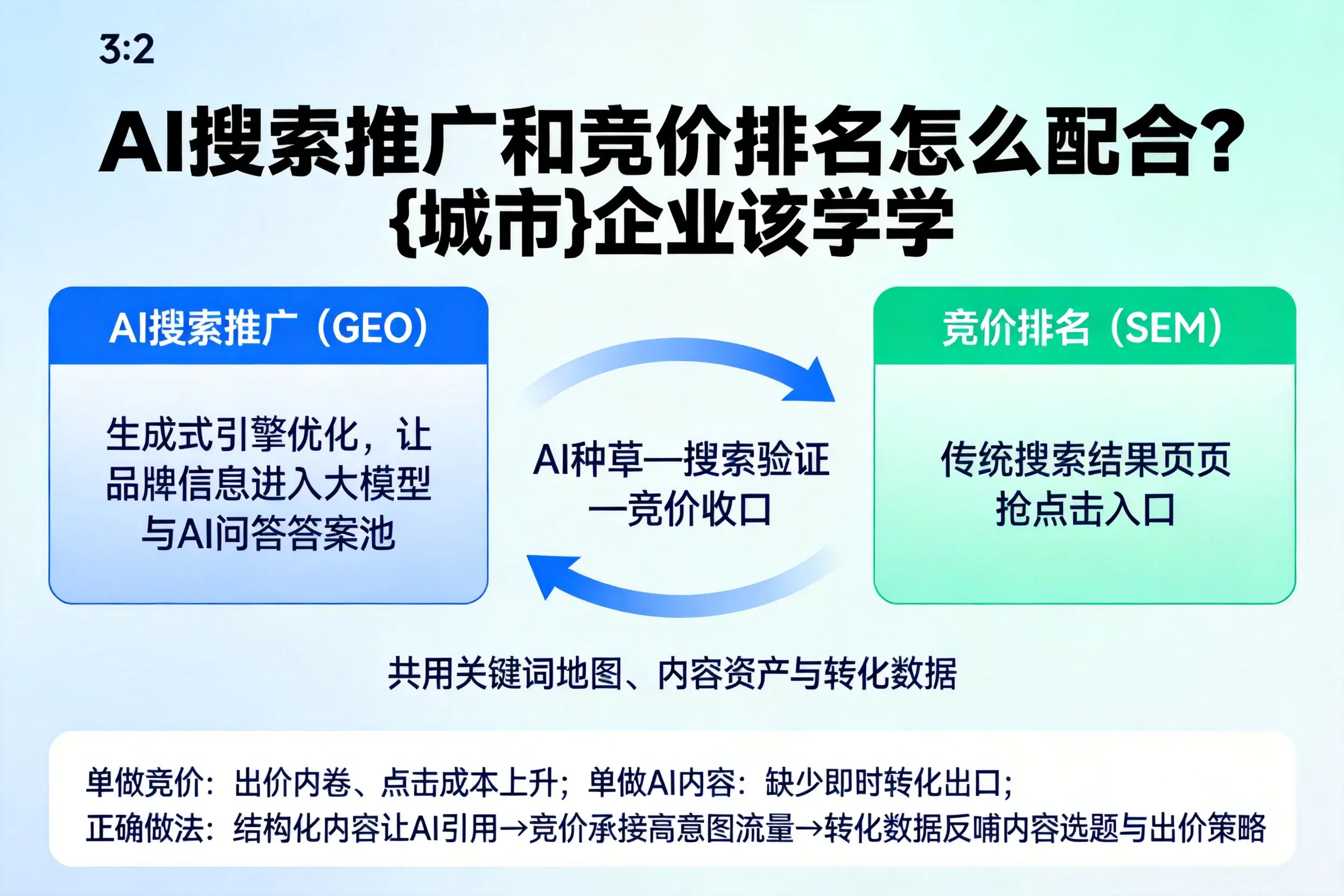 AI搜索推广和竞价排名怎么配合？贵港企业该学学
