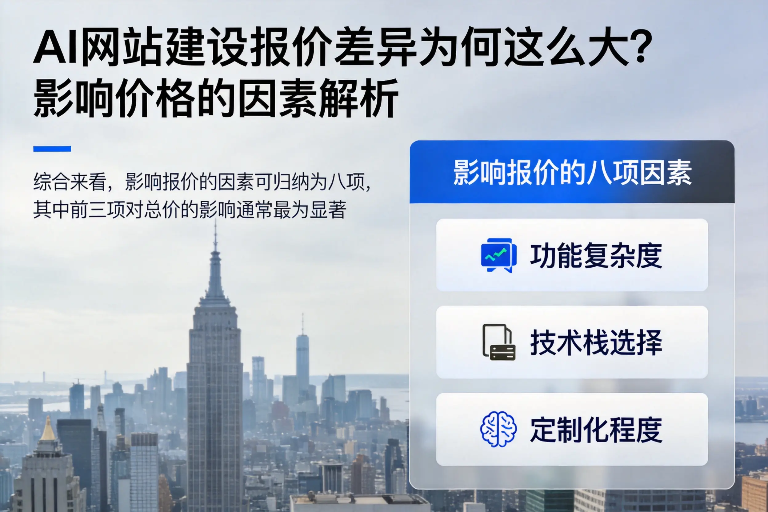 贵港AI网站建设报价差异为何这么大?影响价格的因素解析
