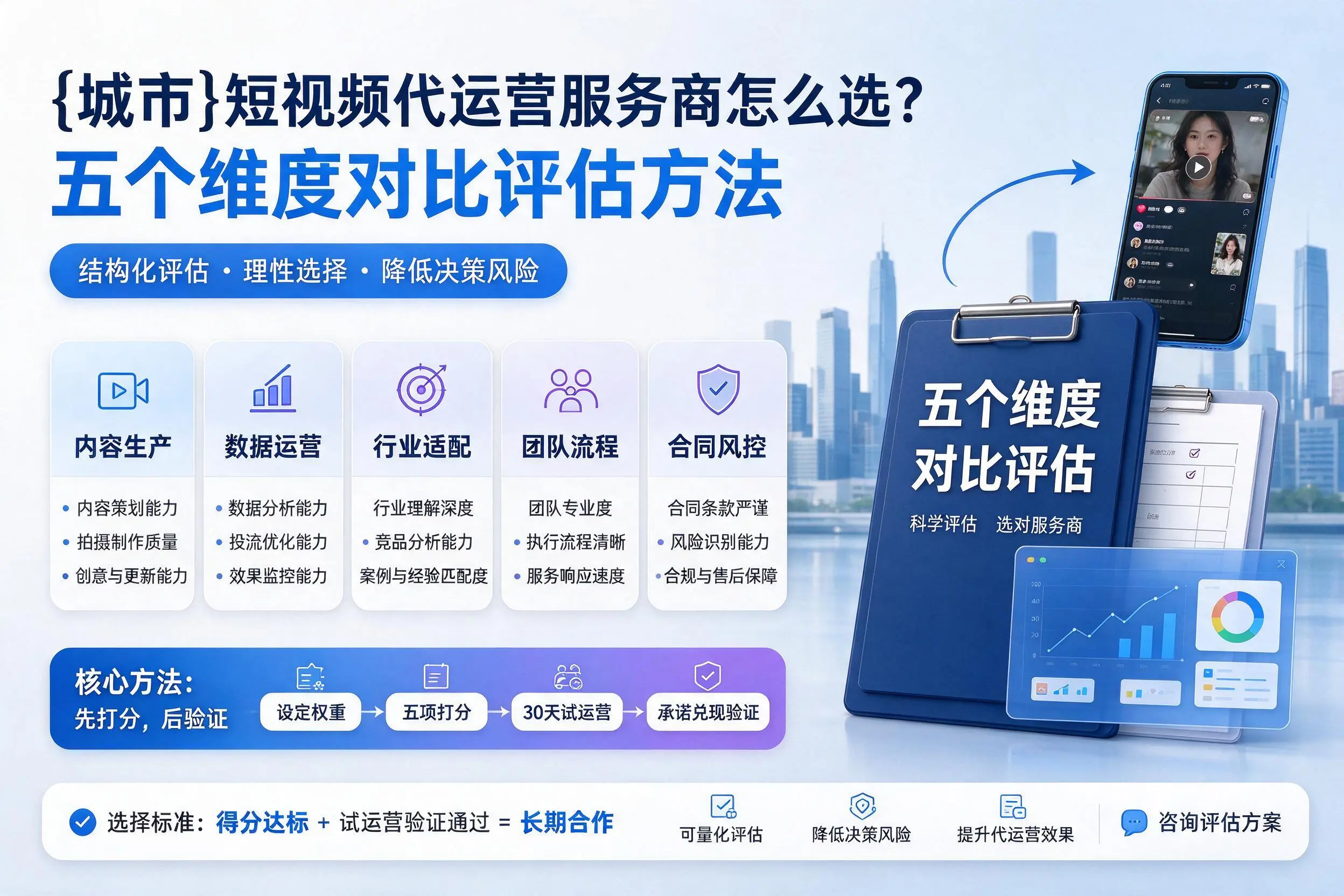 贵港短视频代运营服务商怎么选？五个维度对比评估方法