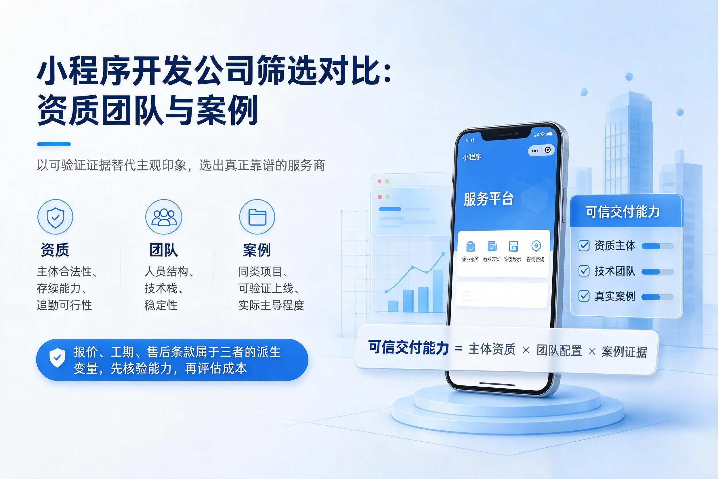 贵港小程序开发公司筛选对比：资质团队与案例