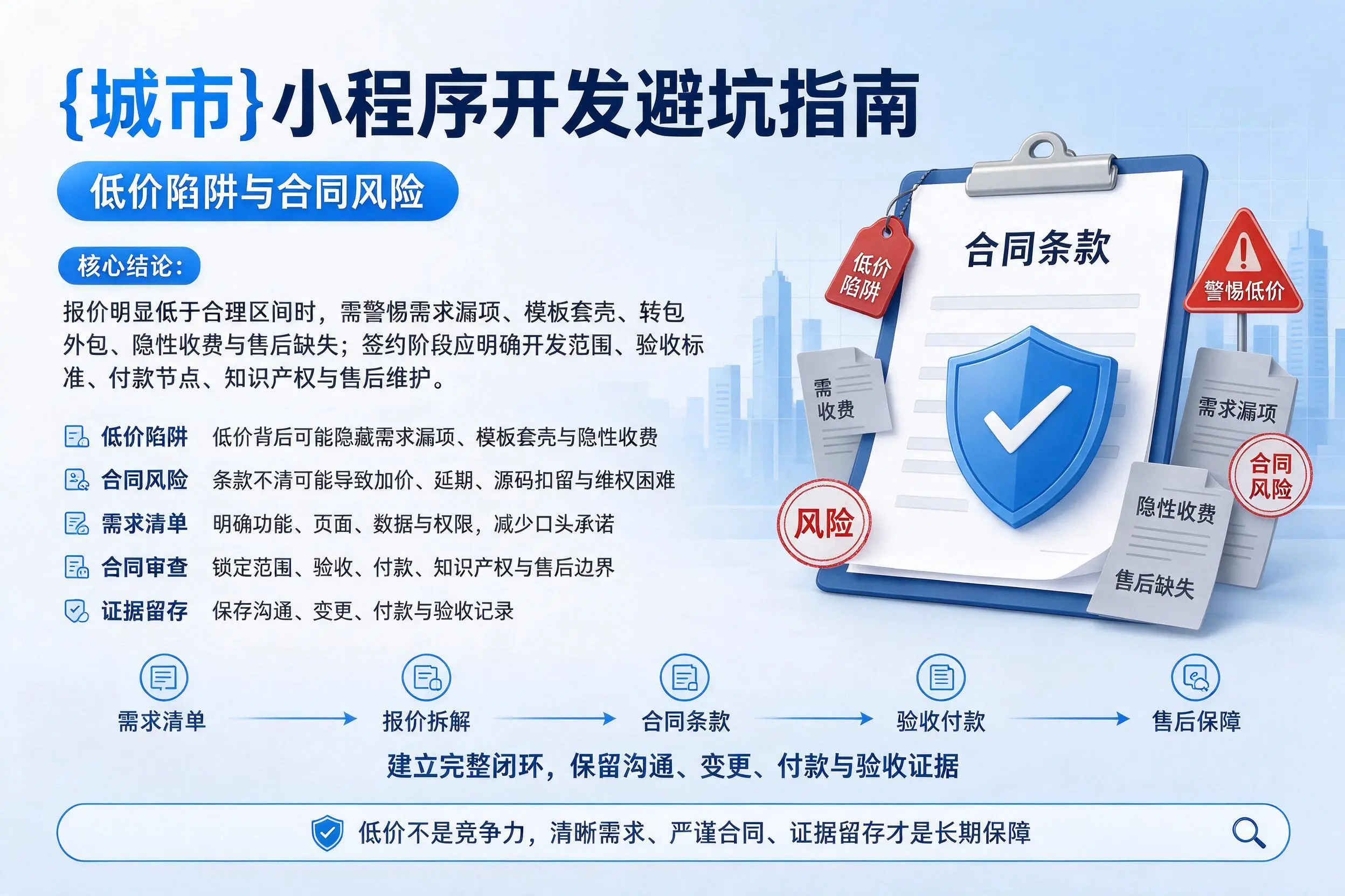 贵港小程序开发避坑指南：低价陷阱与合同风险