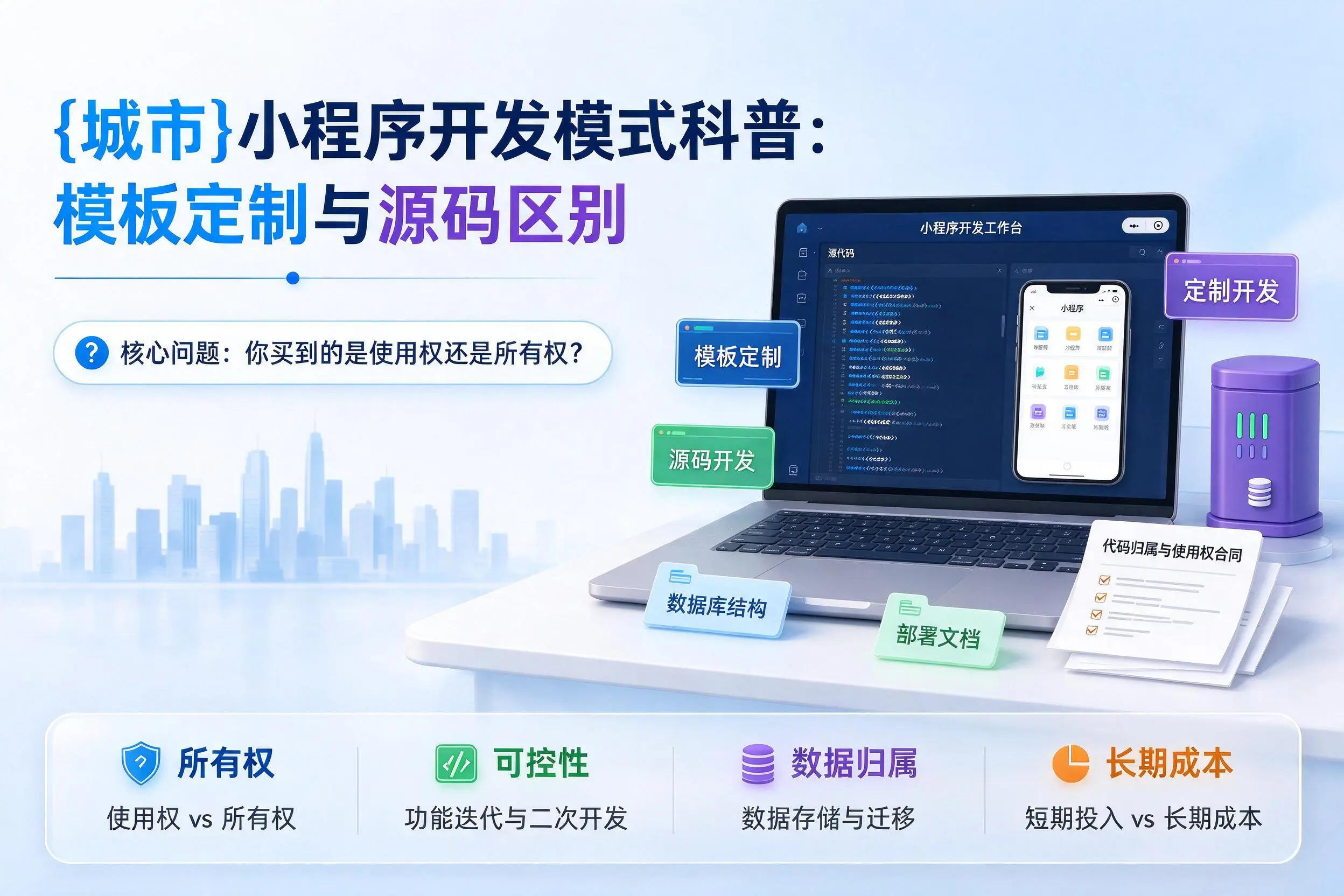 贵港小程序开发模式科普：模板定制与源码区别
