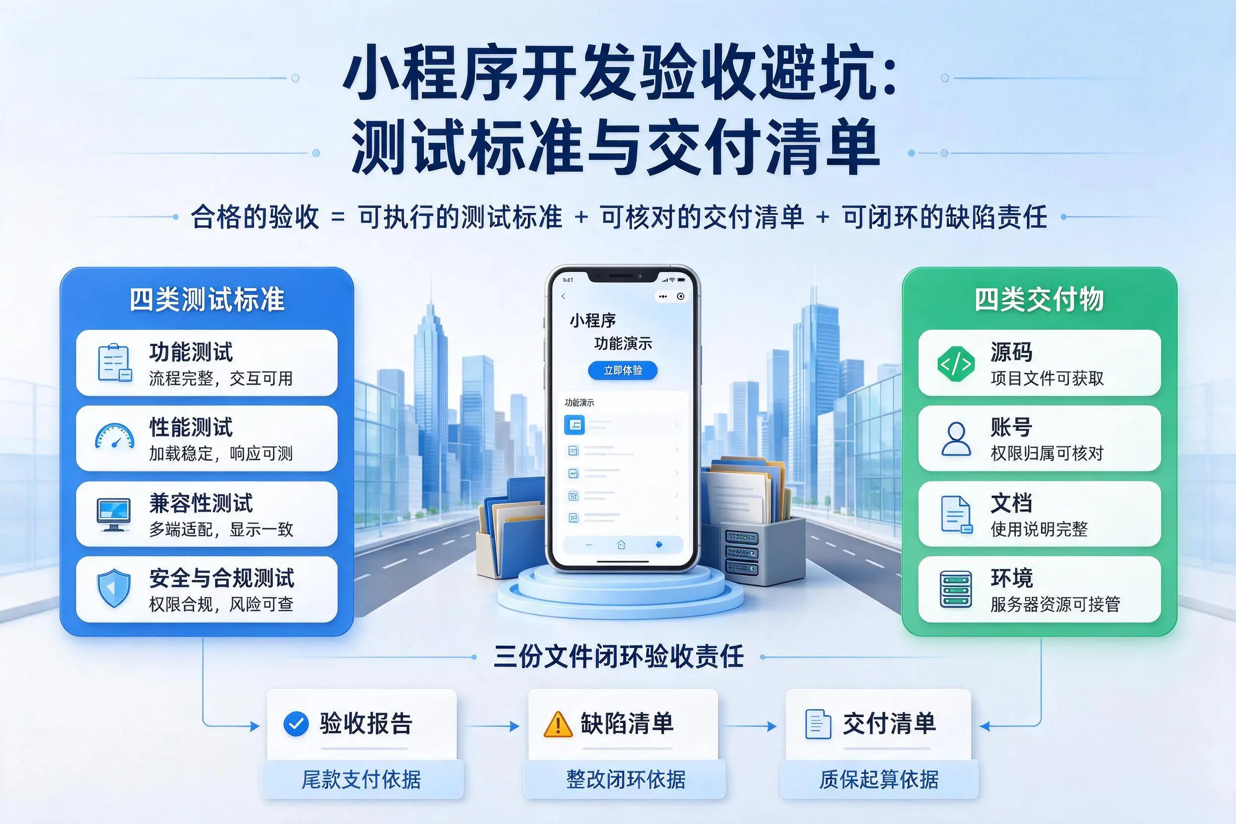 贵港小程序开发验收避坑：测试标准与交付清单