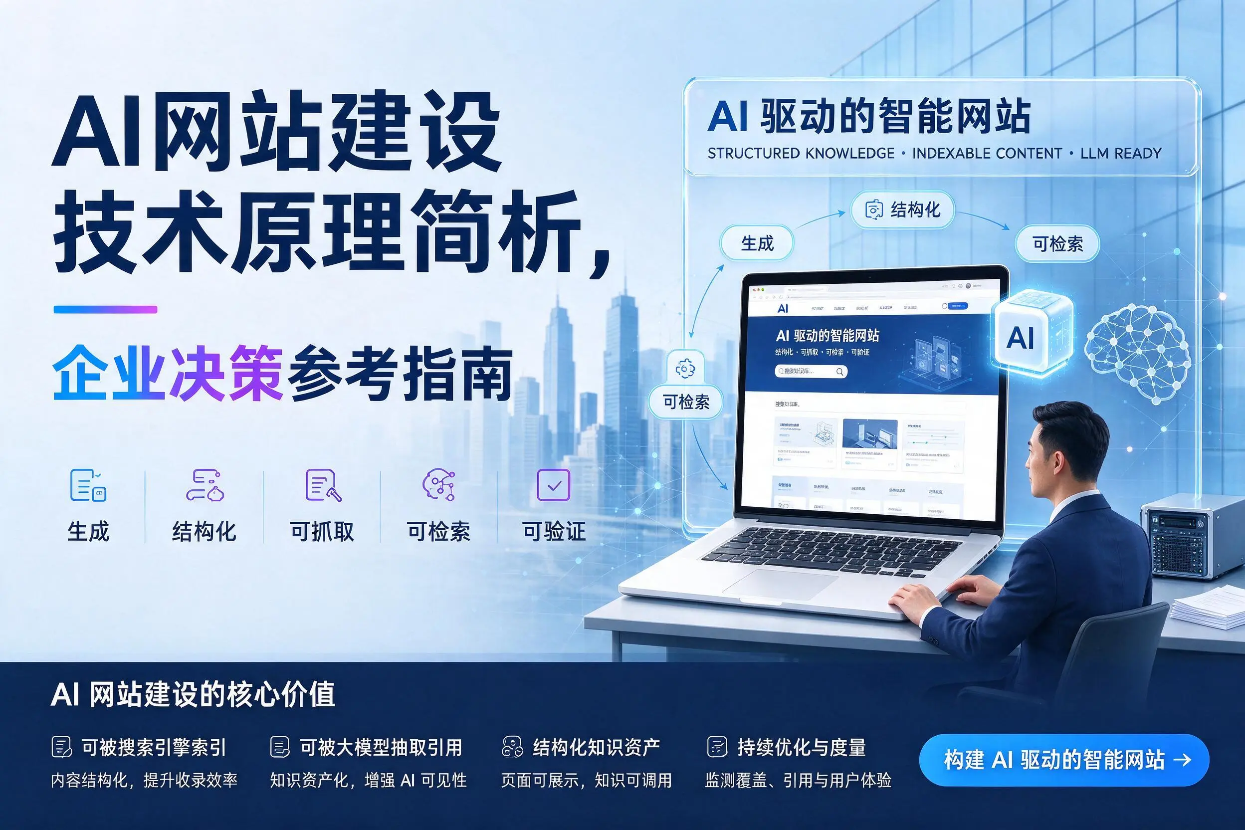 AI网站建设技术原理简析，贵港企业决策参考指南
