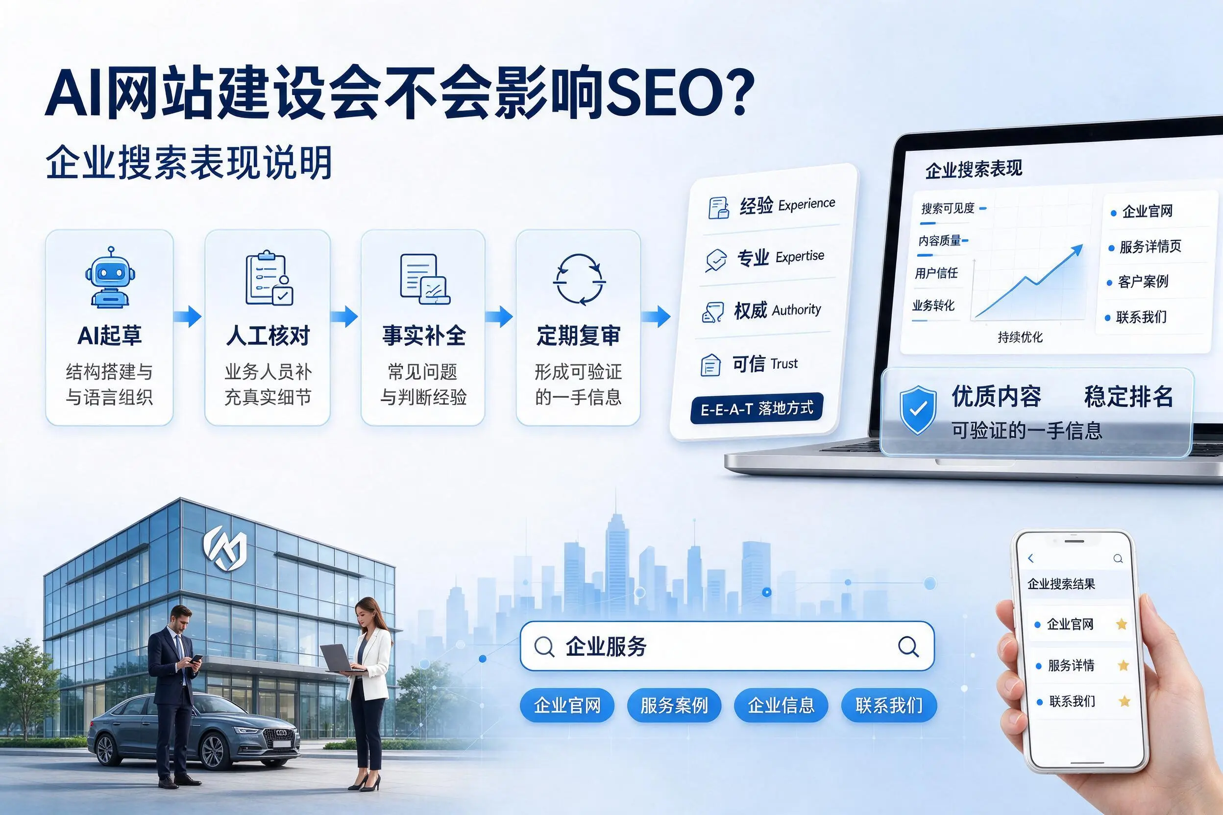 AI网站建设会不会影响SEO？贵港企业搜索表现说明