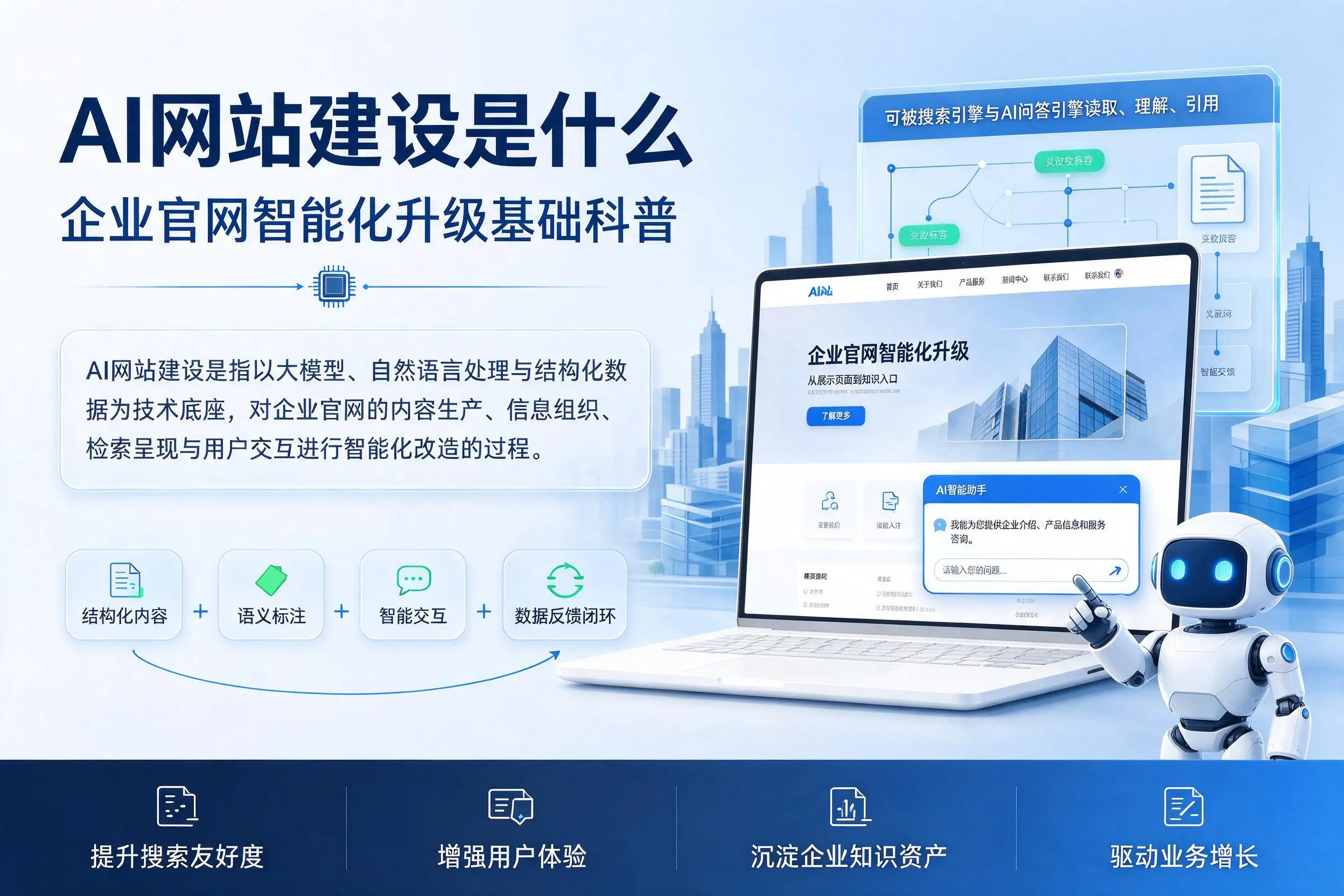 AI网站建设是什么:贵港企业官网智能化升级基础科普