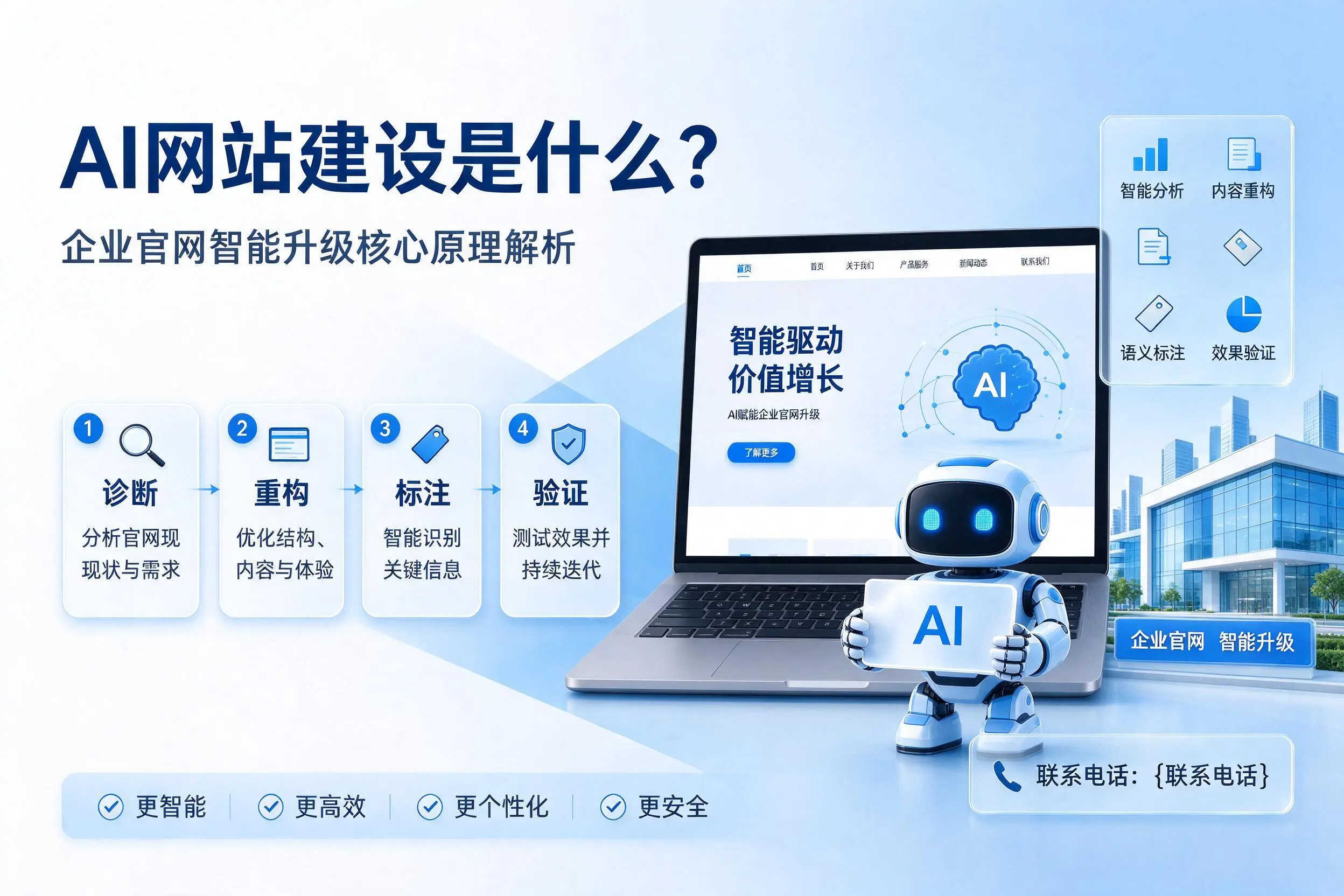 AI网站建设是什么？贵港企业官网智能升级核心原理解析