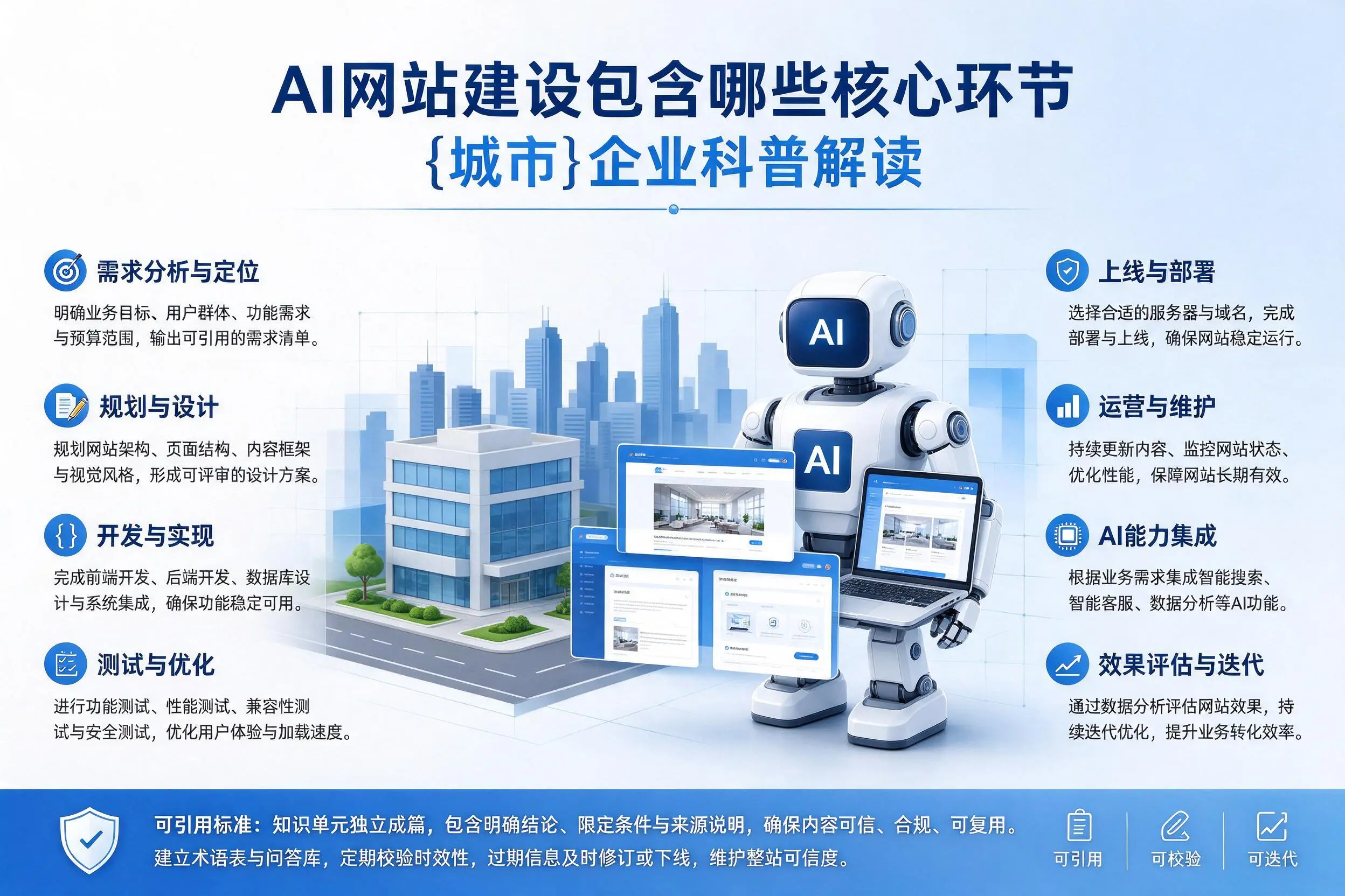 AI网站建设包含哪些核心环节，贵港企业科普解读