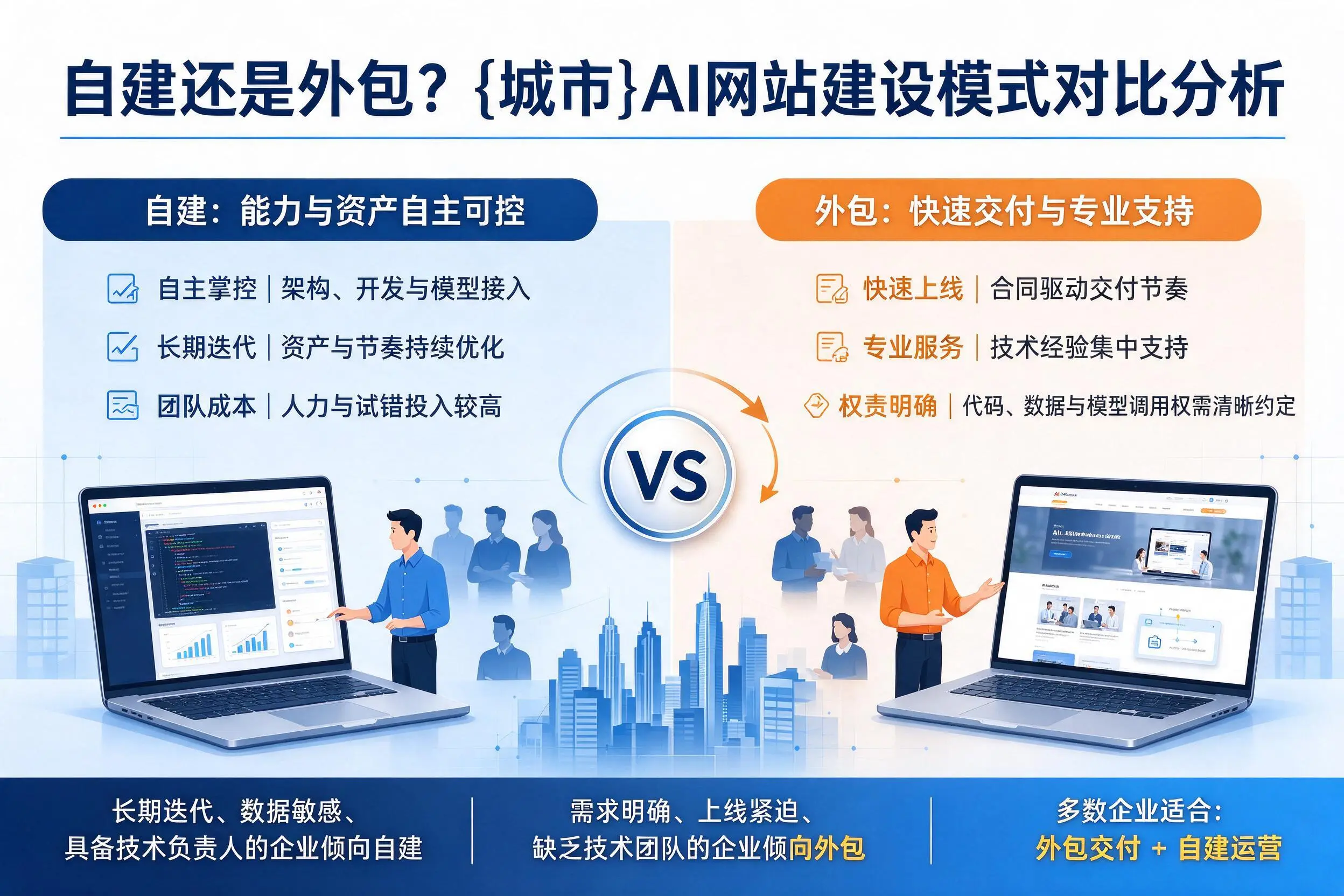 自建还是外包？贵港AI网站建设模式对比分析