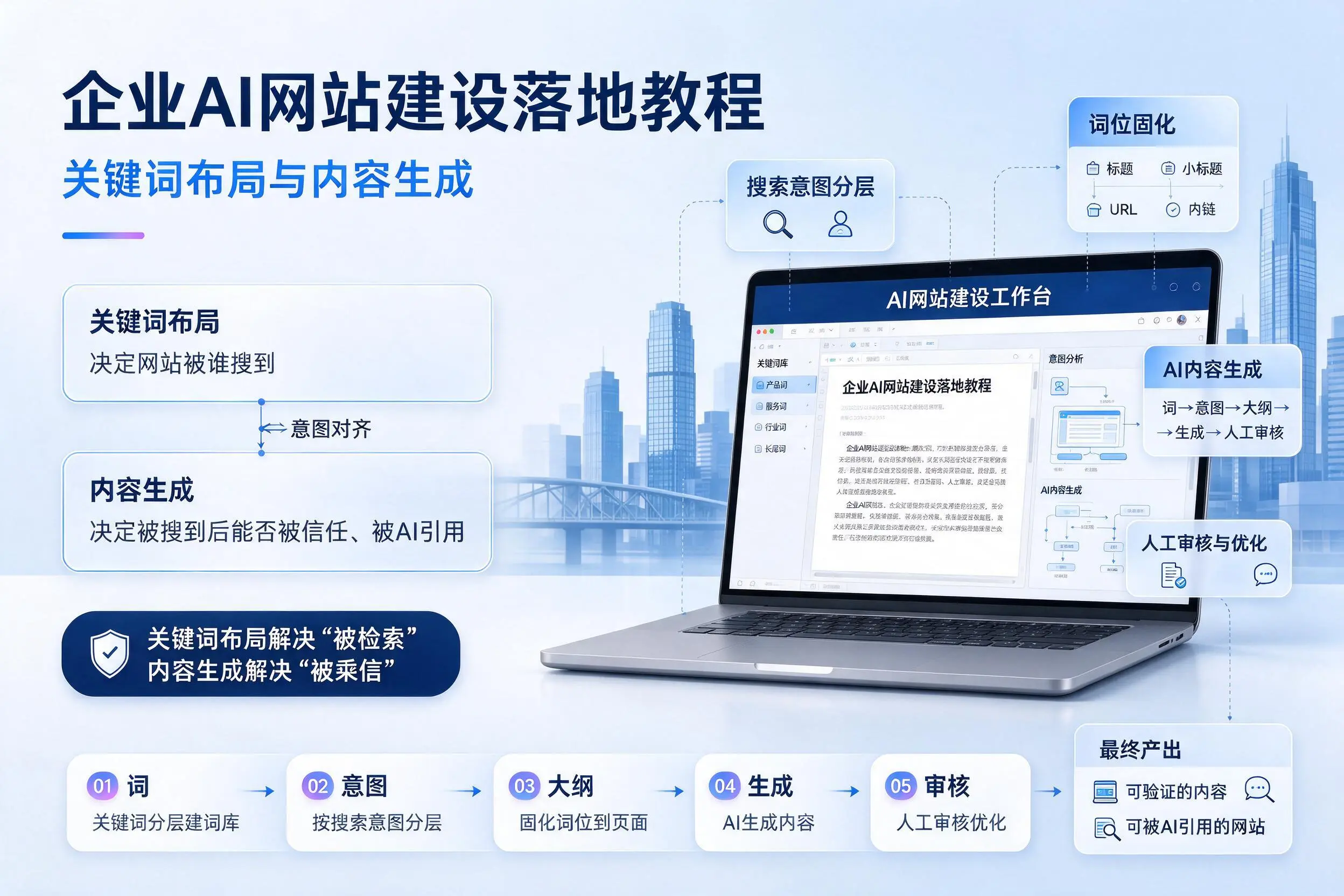 贵港企业AI网站建设落地教程：关键词布局与内容生成