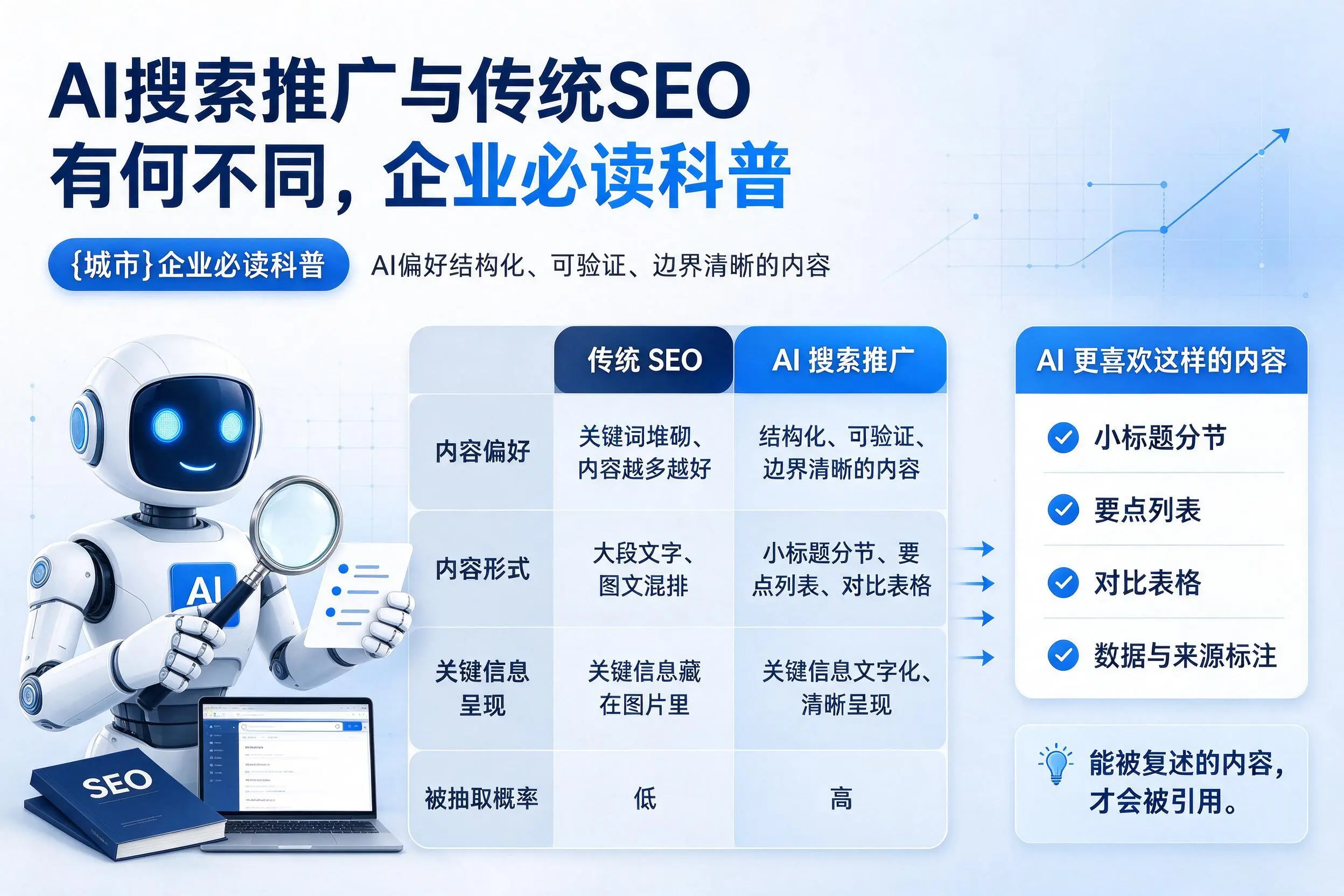 AI搜索推广与传统SEO有何不同，贵港企业必读科普